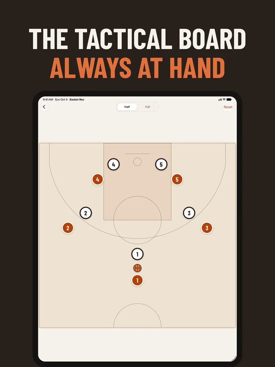 The tactical board on iPad